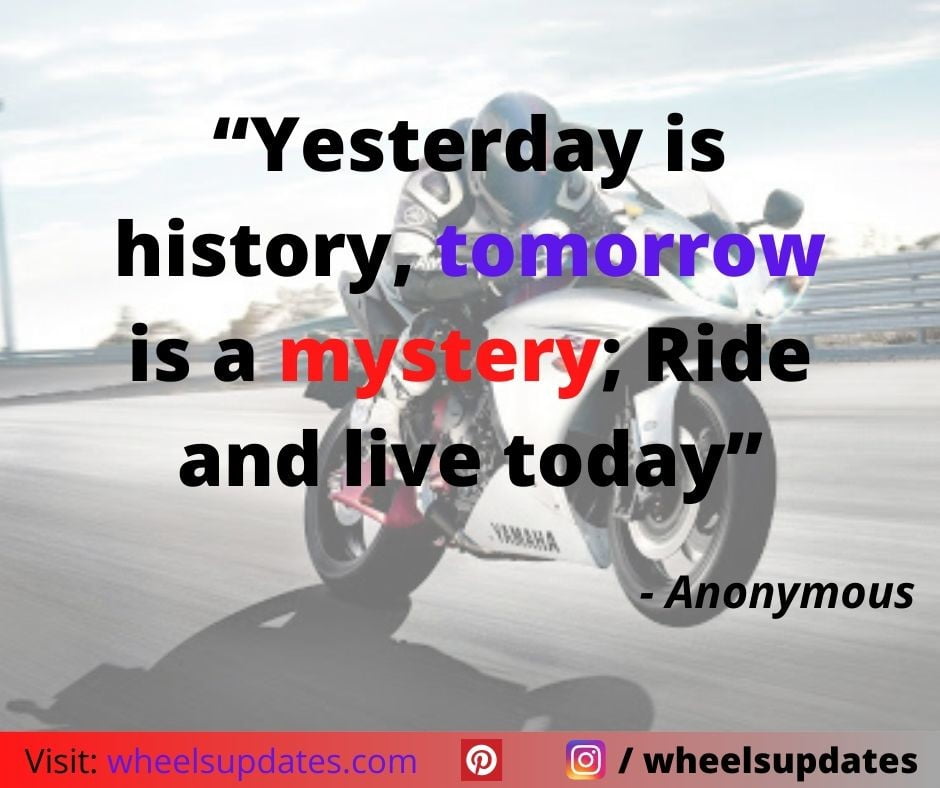 Popular motorcycle riding quote pics