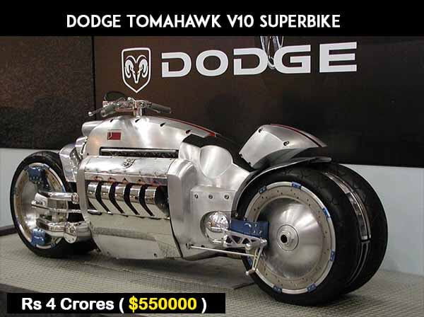 Dodge Tomahawk V10 Superbike worth Rs 4 crores
