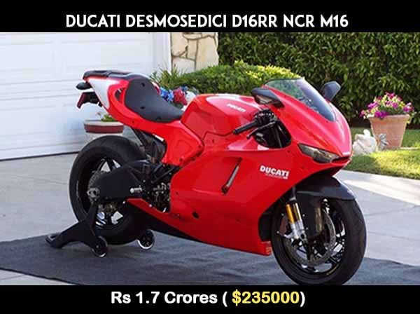 Ducati Desmosedici D16RR NCR M16 worth Rs 1.7 Cr.