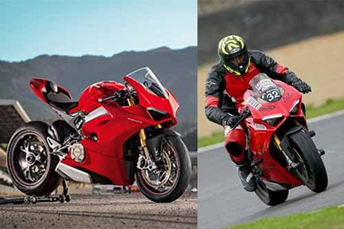 john abraham with the Ducati Panigale V4
