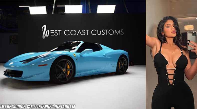 Ferrari 458 Spider in Kylie Jenner car collection