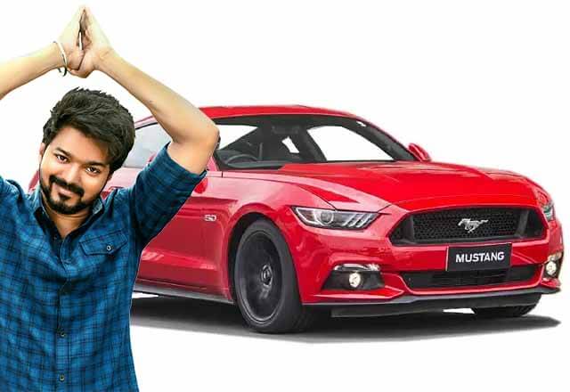 Ford Mustang in Vijay thalapathy's car collection
