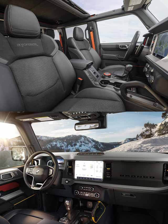 2022 Ford Bronco interior