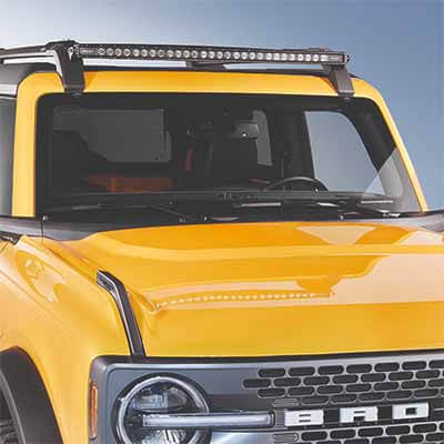 Bronco roof-rack-mounted off-road light