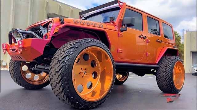 Jeep Wrangler Rubicon Custom in Kodak Black car collection