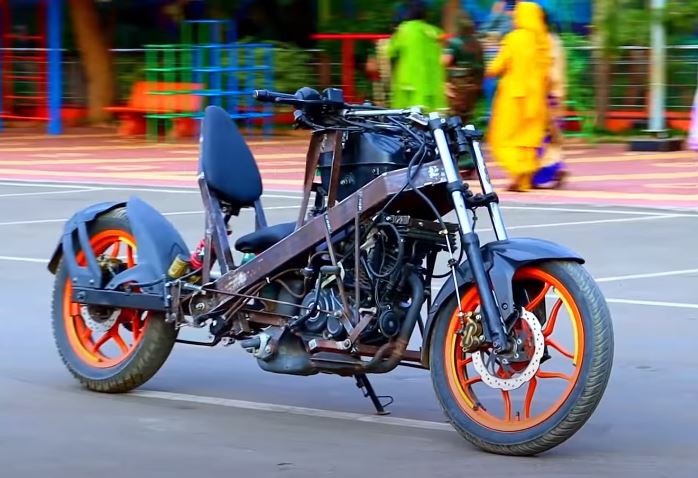 Modified extra long wheelbase bajaj pulsar